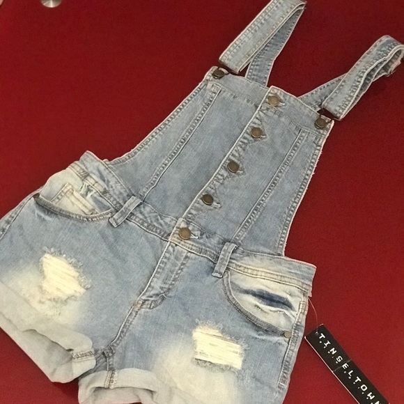 Denim Romper - Picture 2 of 3